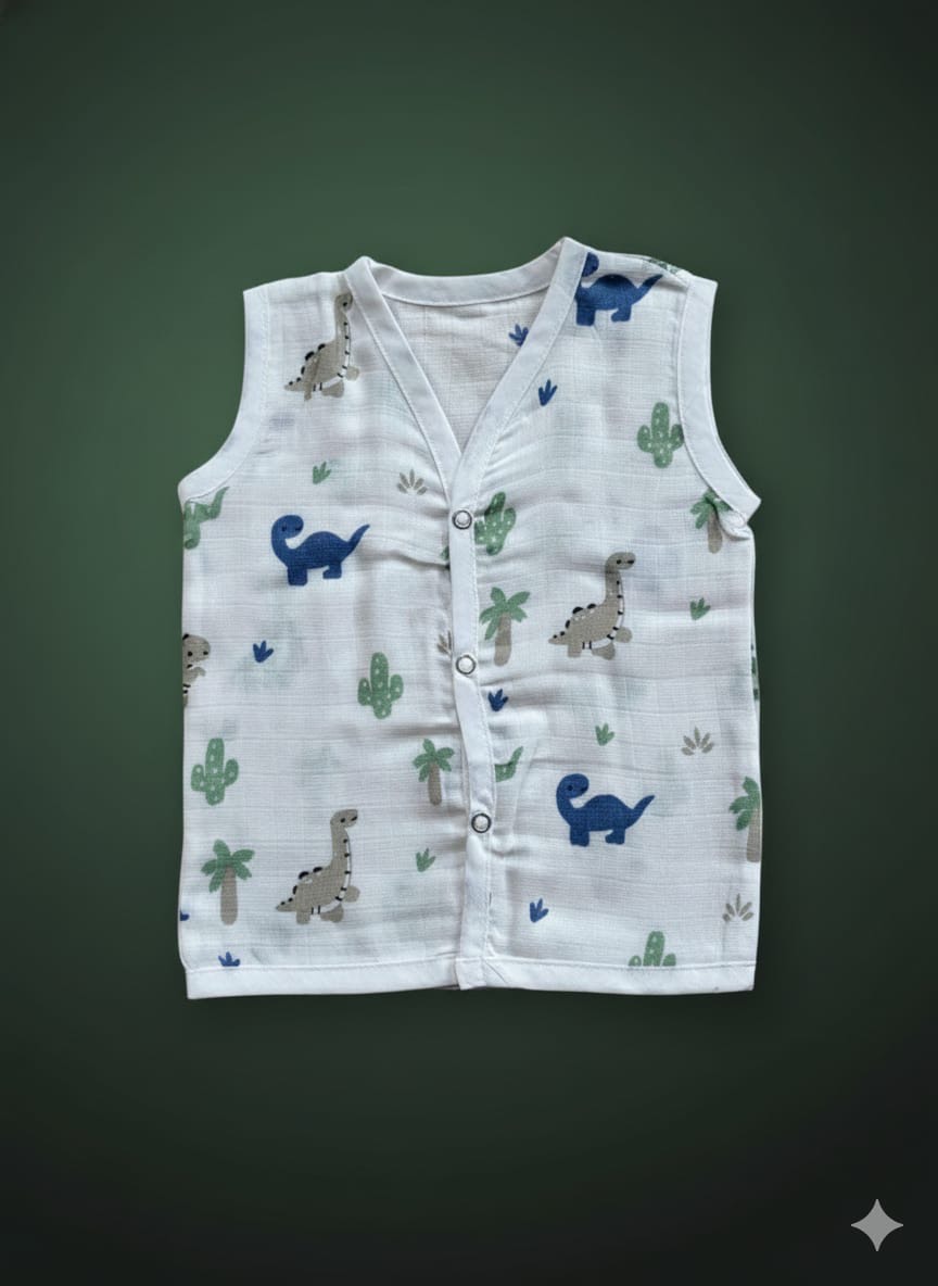 100% Cotton Muslin | Jabla Button combo offer (5 pieces) 0-3 Month - Image 3