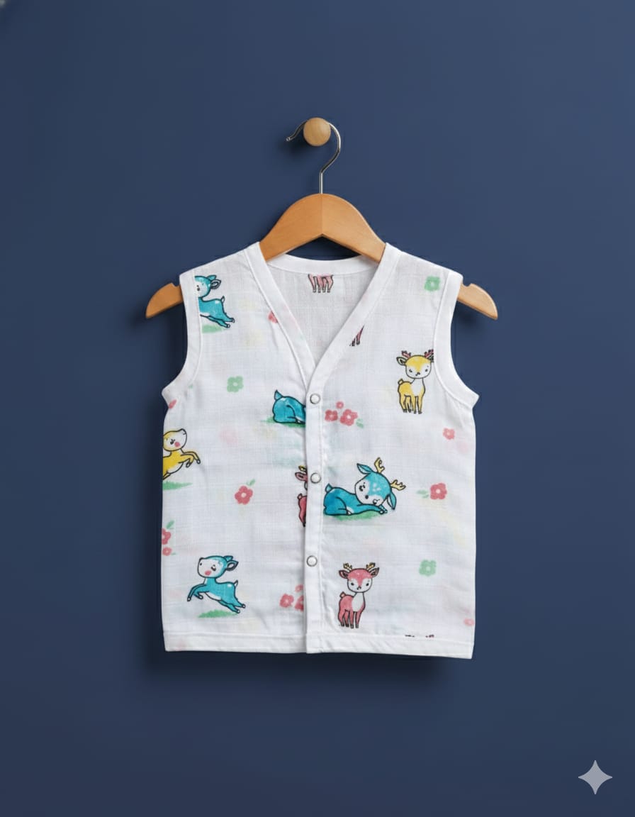 100% Cotton Muslin | Jabla Button Color Print - Image 2