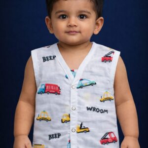 100% Cotton Muslin | Jabla Button colour Print