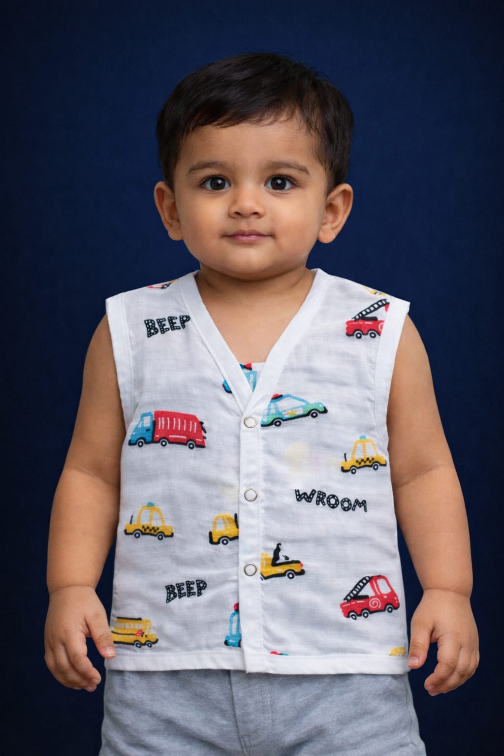 100% Cotton Muslin | Jabla Button colour Print