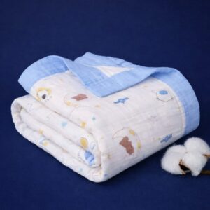 100% Cotton Muslin | 6-Layer Muslin Baby Blankets