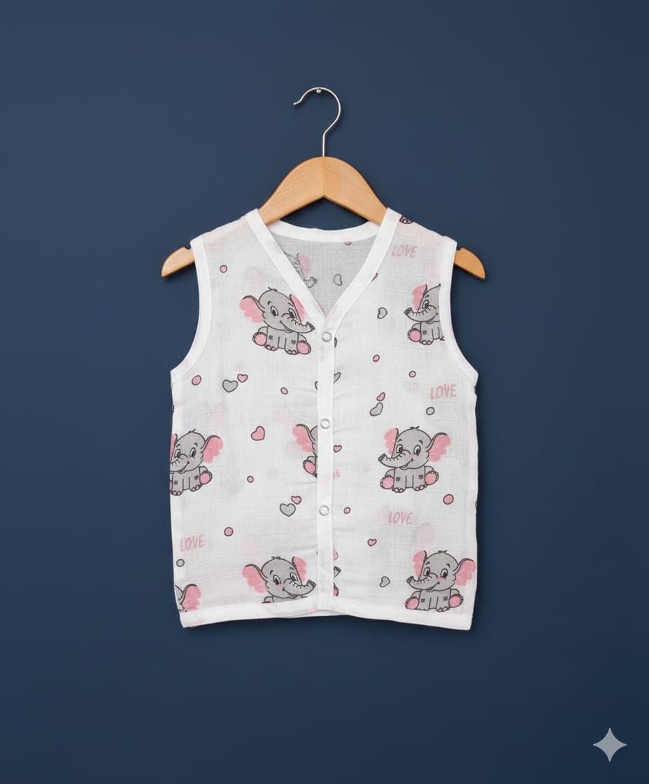 100% Cotton Muslin | Jabla Button combo offer (5 Pieces) 3-6 Month - Image 5