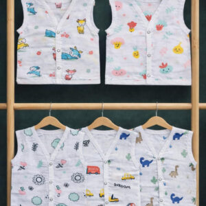 100% Cotton Muslin | Jabla Button combo offer (5 pieces) 0-3 Month