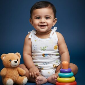 100% Cotton Muslin | Jabla Knot color print