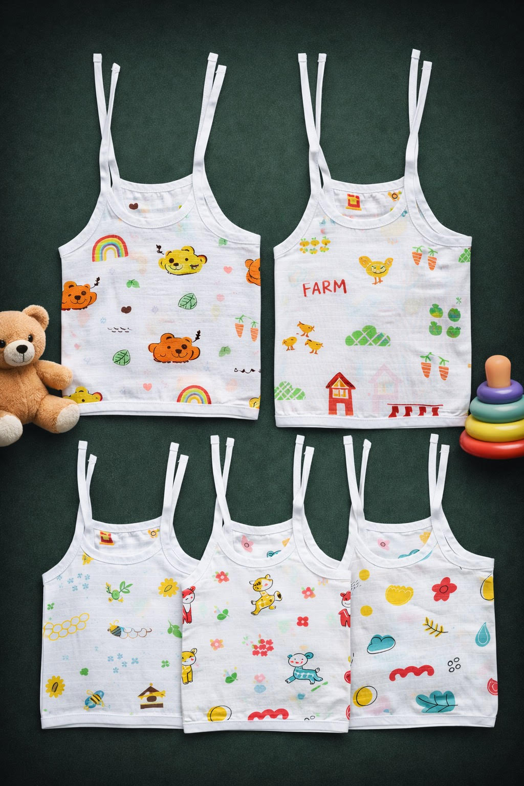 100% Cotton Muslin | Jabla Knot combo offer (5 pieces) 0-3 Month