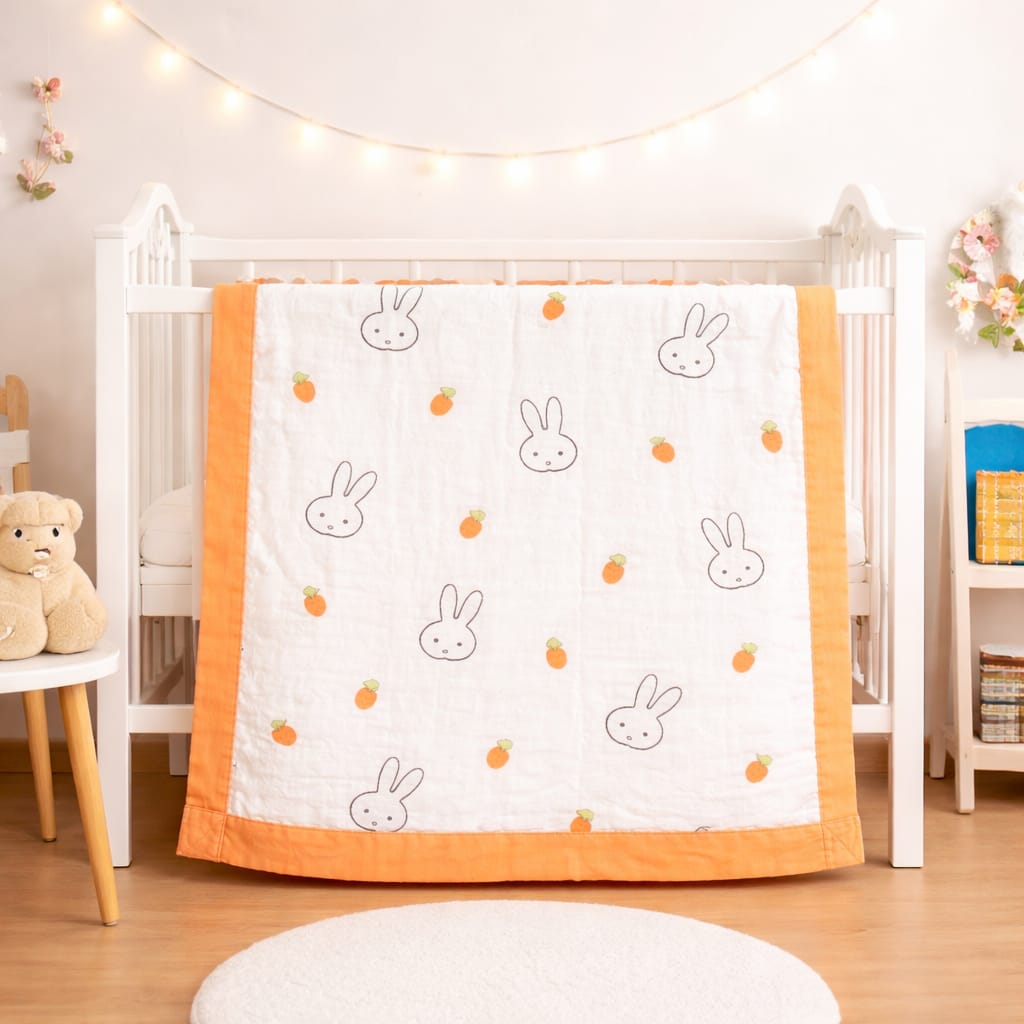 100% Cotton Muslin | 6-Layer Muslin Baby Blankets 2 Peices Combo - Image 3